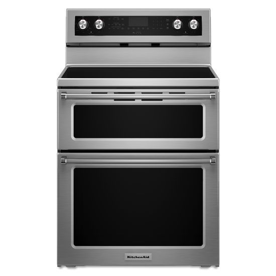KitchenAid KFED500ESS 30Inch 5 Burner Electric Double Oven Convection